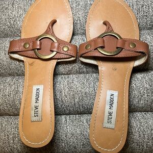 Size 6.5 Steve Madden sandals with slight heel